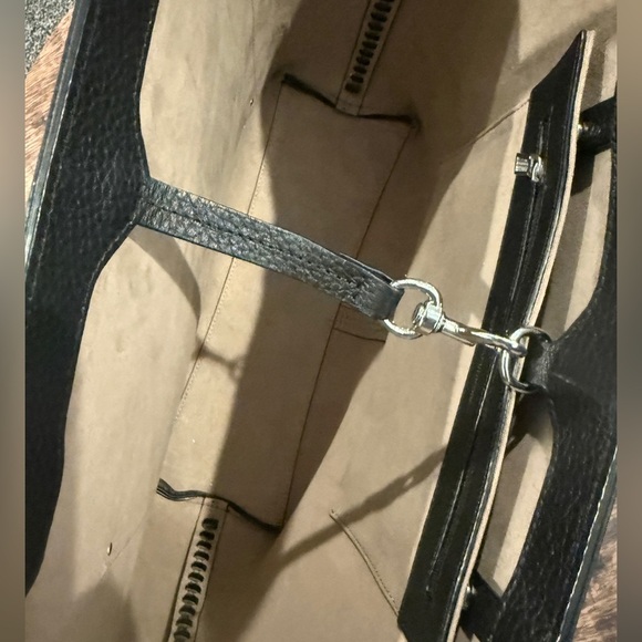 Rebecca Minkoff Black Structured Tote Bag - Picture 6 of 6